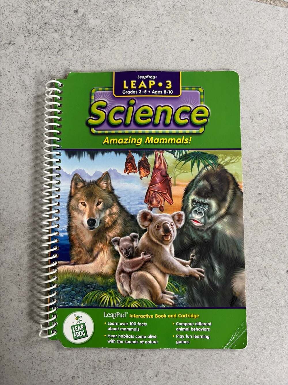 LeapFrog LeapPad Leap 3 Science Amazing Mammals Interactive Book (book only)